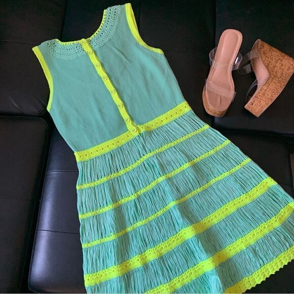 NANETTE LEPORE CHROCHET MINI DRESS - Picture 4 of 9